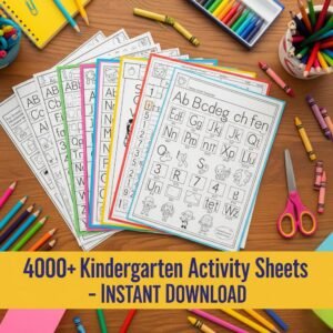 4000+ Printable Kindergarten Activity Sheets for Kids