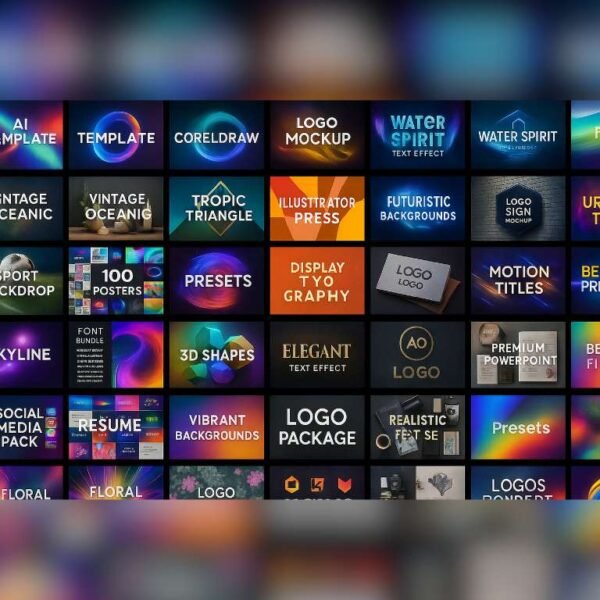 675 GB Graphic Design Bundle – All-in-One Pack