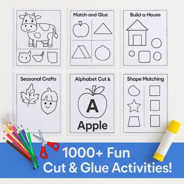 1000+ Cut & Glue Worksheets for Kids