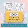 1000+ Cut & Glue Worksheets for Kids
