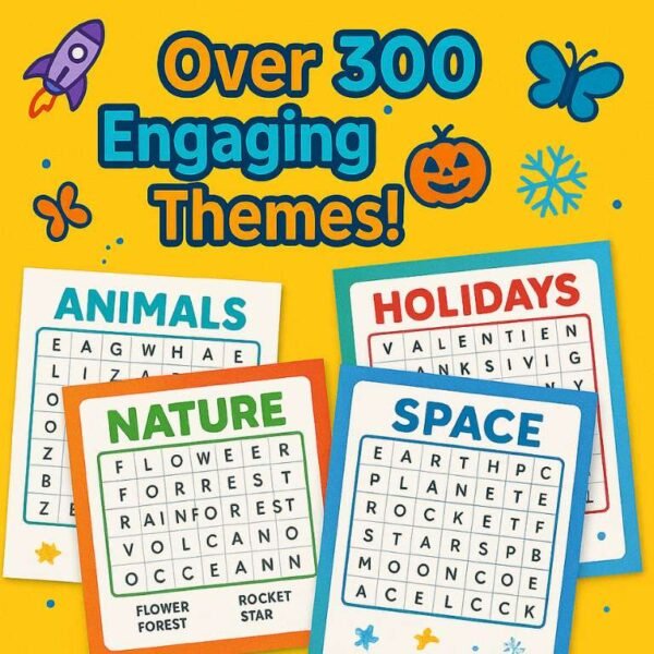 300+ Best Word Search Worksheets for Kids