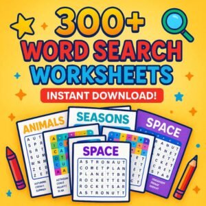 Word Search Worksheets for Kids