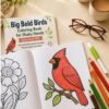 Big Bold Birds Coloring Book for Shaky Hands Easy Grip