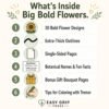Big Bold Flowers Coloring Book for Shaky Hands Easy Grip PDF