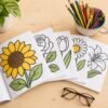 Big Bold Flowers Coloring Book for Shaky Hands Easy Grip PDF